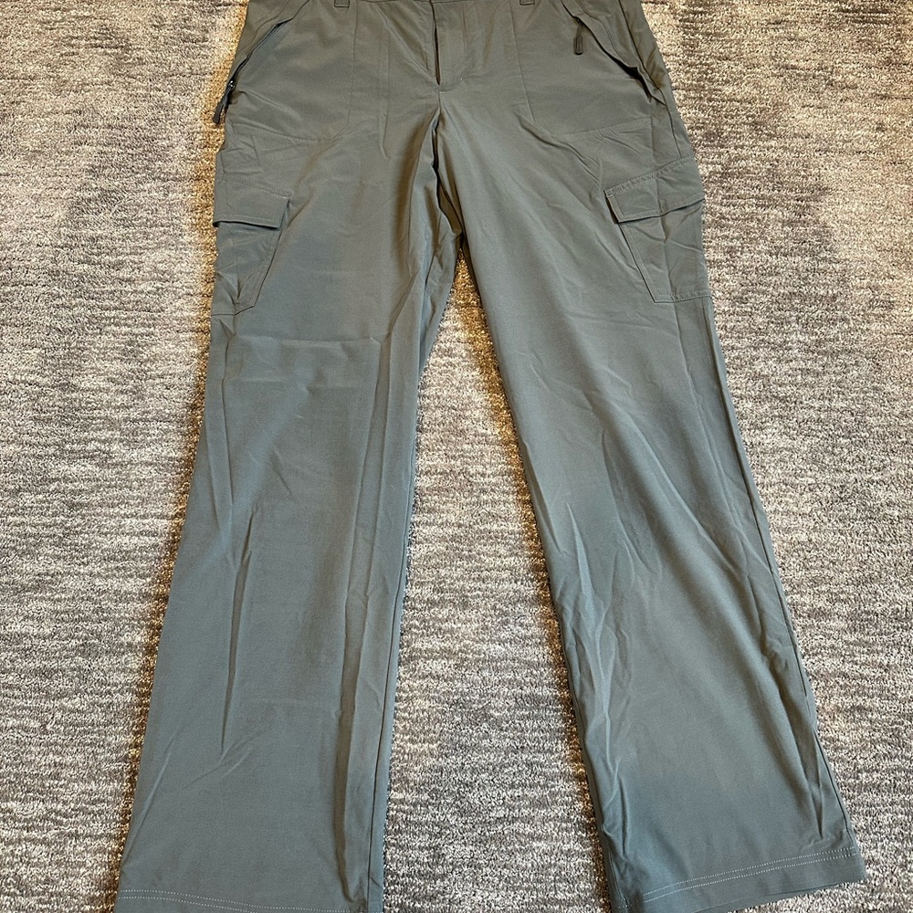 Women’s Eddie Bauer Polar Fleece Lined Pants - Grey/Purple Size 14 Tall